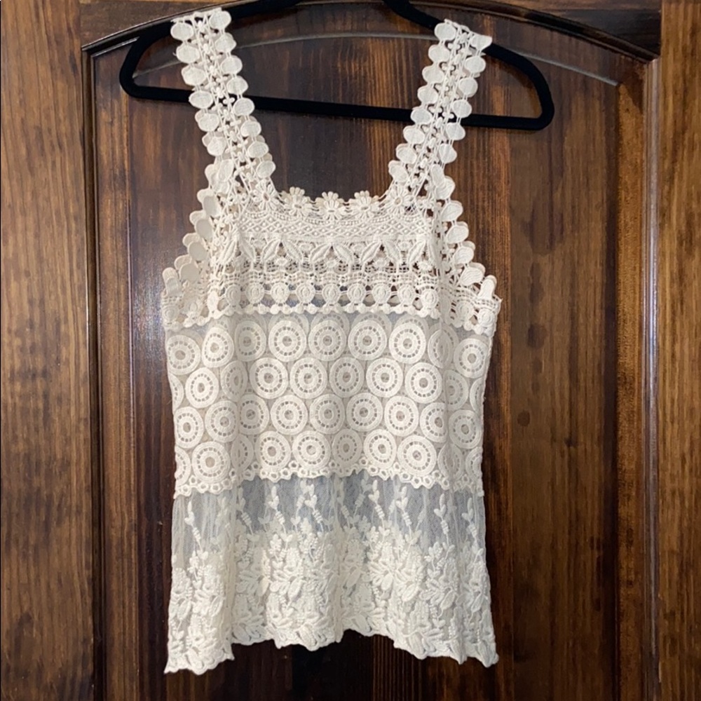 Lace tank top